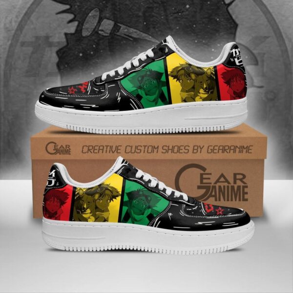 Baskets Air Force 1 Edward Wong – Cowboy Bebop – Chaussures d’anime rétro