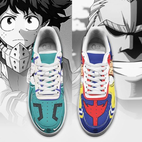 Baskets Air Force 1 All Might & Deku – My Hero Academia – Image 3