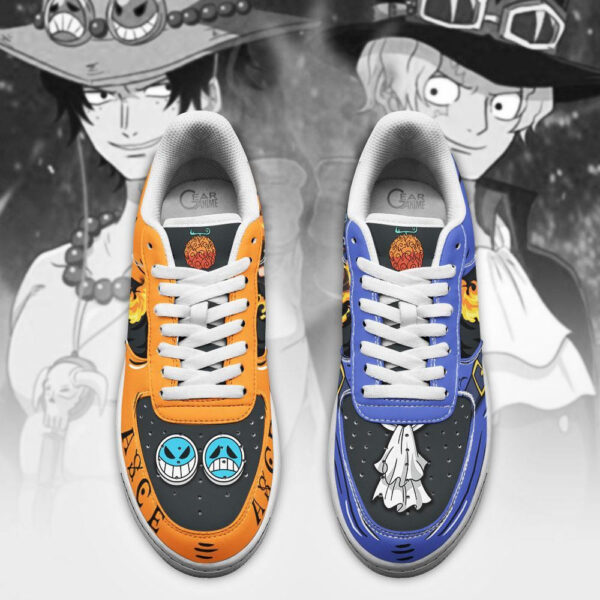 Baskets Air Force 1 Ace & Sabo – Arc Mera‑Mera – One Piece – Image 4
