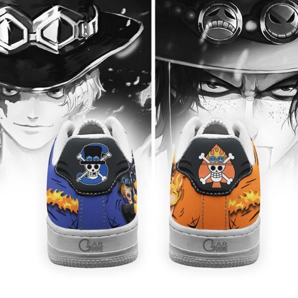 Baskets Air Force 1 Ace & Sabo – Arc Mera‑Mera – One Piece – Image 3