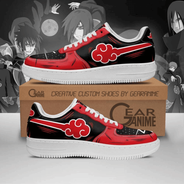 Baskets Air Force 1 Akatsuki Team - Baskets Naruto