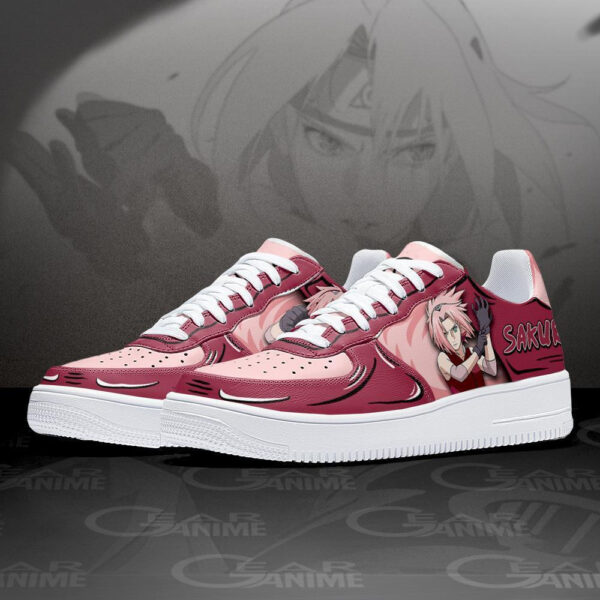 Baskets Air Force 1 Sakura Haruno – Chaussures d’anime - Basket Naruto – Image 2