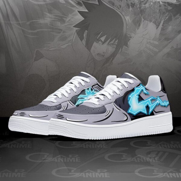 Baskets Air Force 1 Uchiha Sasuke – Jutsu de foudre – Naruto – Image 2