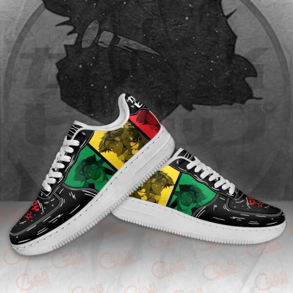 Baskets Air Force 1 Edward Wong – Cowboy Bebop – Chaussures d’anime rétro – Image 3