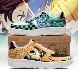 Baskets Air Force 1 Tanjiro & Zenitsu – Forme respiratoire – Demon Slayer