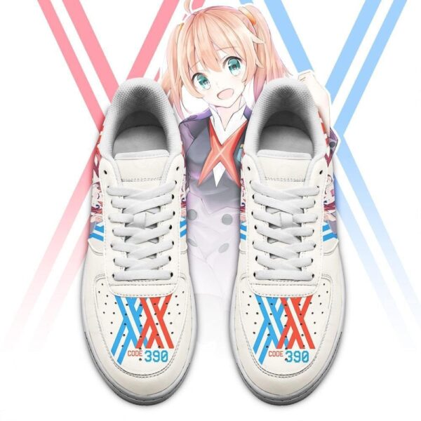 Baskets Air Force 1 Code 390 Miku – Darling in the Franxx – Style anime – Image 2