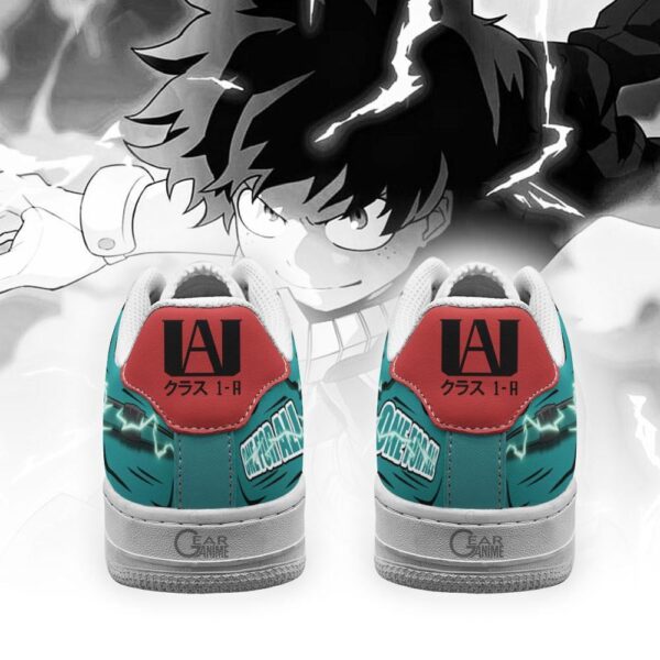 Baskets Air Force 1 Deku Delaware Smash – My Hero Academia – Design animé – Image 4