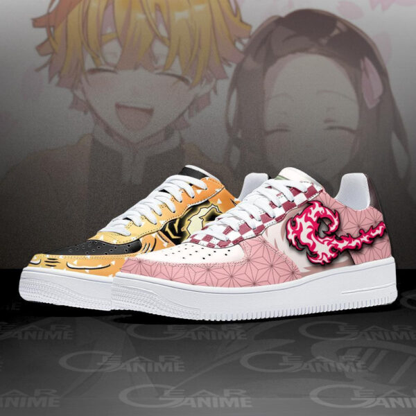 Baskets Air Force 1 Nezuko & Zenitsu – Techniques – Demon Slayer – Image 2