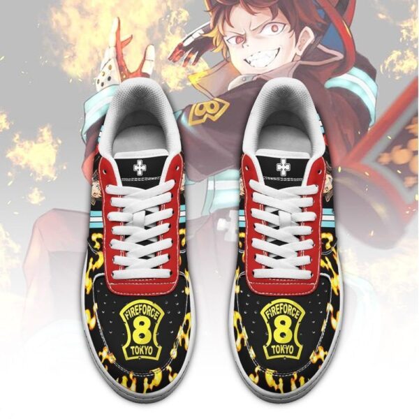 Baskets Air Force 1 Shinra Kusakabe – Fire Force – Chaussures d’anime – Image 2