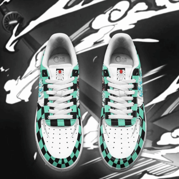 Baskets Air Force 1 Tanjiro – Respiration de l’eau – Demon Slayer – Image 4