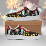 Baskets Air Force 1 Shinra Kusakabe – Fire Force – Chaussures d’anime