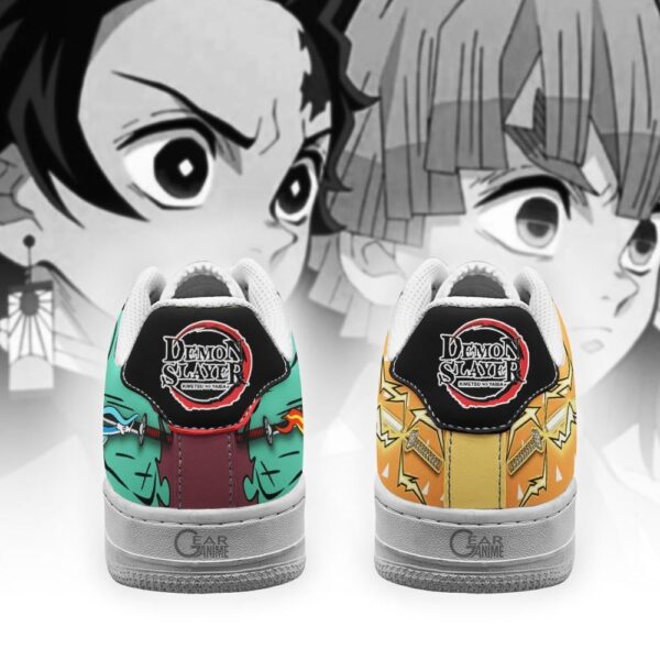 Baskets Air Force 1 Tanjiro & Zenitsu – Forme respiratoire – Demon Slayer – Image 4