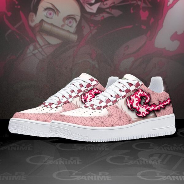 Baskets Air Force 1 Nezuko – Blood Demon Art – Demon Slayer – Image 2