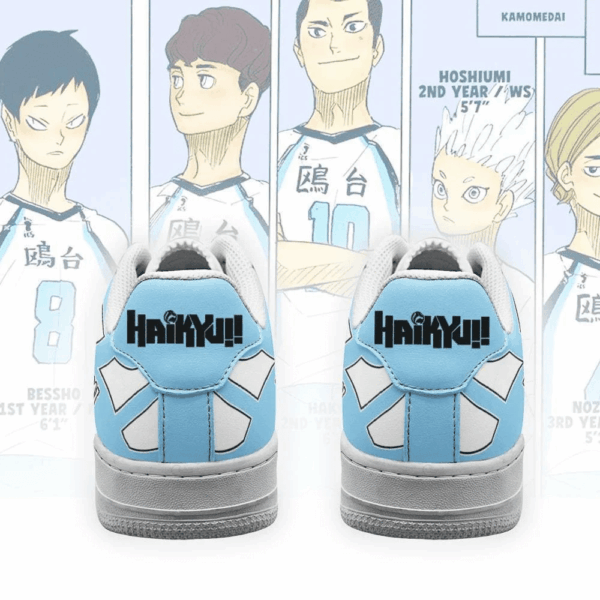 Baskets Air Force 1 Haikyuu!! Kamomedai – Uniforme scolaire – Image 3
