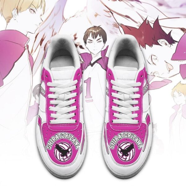 Baskets Air Force 1 Haikyuu!! Shiratorizawa – Uniforme scolaire – Image 2