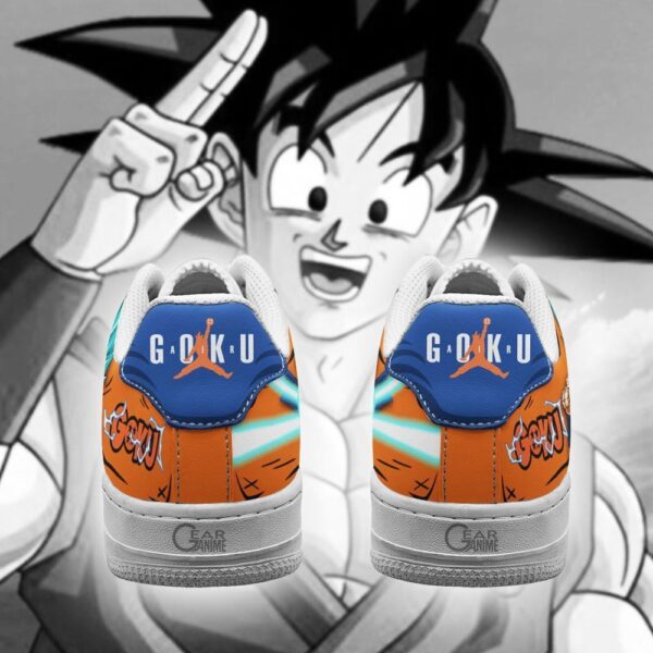 Baskets Air Force 1 Goku Blue – Dragon Ball – Chaussures d’anime – Image 3