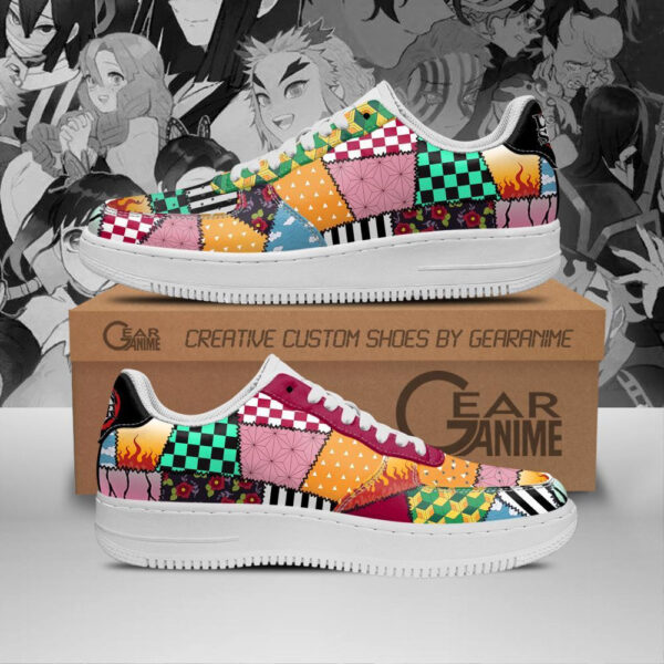 Baskets Air Force 1 Uniforme Demon Slayer – Kimetsu no Yaiba – Style animé