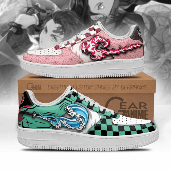 Baskets Air Force 1 Nezuko & Tanjiro – Techniques – Demon Slayer