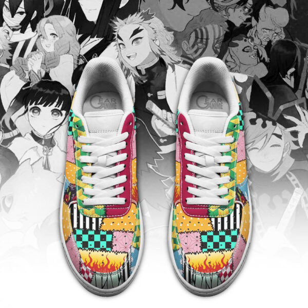 Baskets Air Force 1 Uniforme Demon Slayer – Kimetsu no Yaiba – Style animé – Image 2