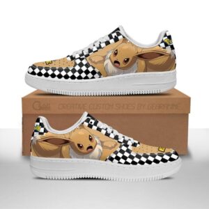 Baskets Air Force 1 Évoli – Pokémon – Motif damier