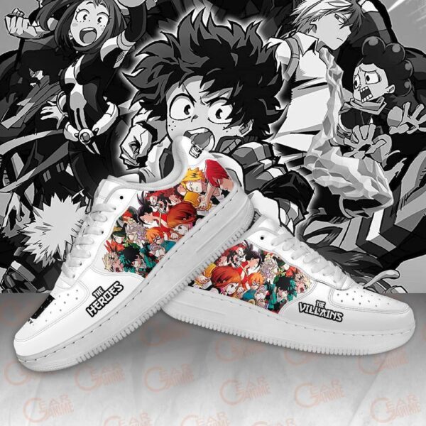 Baskets Air Force 1 My Hero Academia – Héros vs Vilains – Image 4