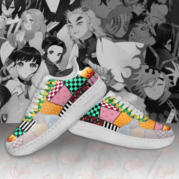 Baskets Air Force 1 Uniforme Demon Slayer – Kimetsu no Yaiba – Style animé – Image 4