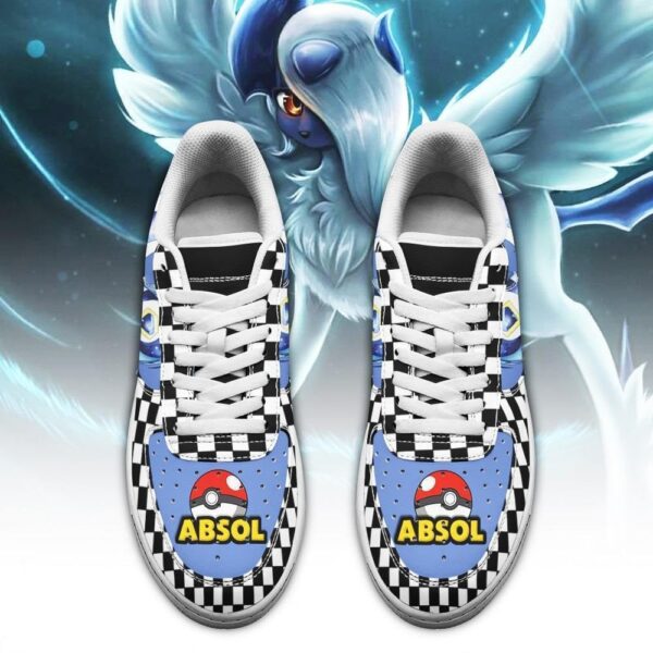 Baskets Air Force 1 Absol – Pokémon – Motif damier – Image 2