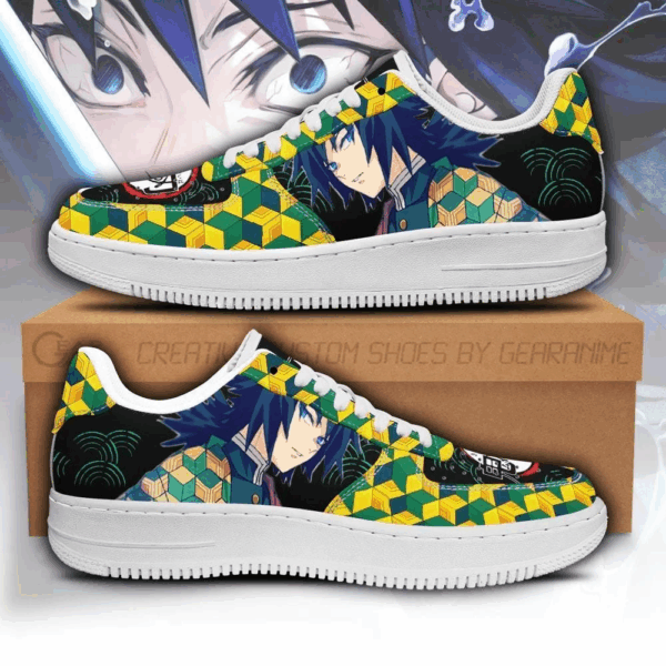 Baskets Air Force 1 Giyu Tomioka – Demon Slayer – Chaussures d’anime