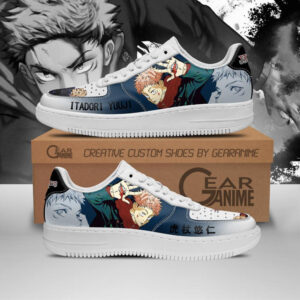 Baskets Air Force 1 Yuuji Itadori – Jujutsu Kaisen – Chaussures d’anime