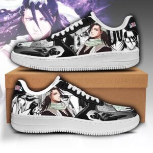 Baskets Air Force 1 Byakuya – Bleach – Cadeau parfait pour fans d'anime