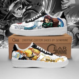 Baskets Air Force 1 Tanjiro & Zenitsu – Forme respiratoire – Demon Slayer 2