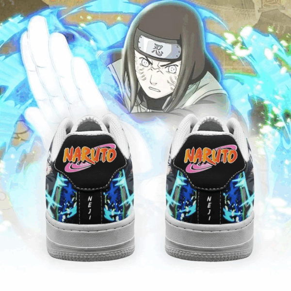 Baskets Air Force 1 Neji Hyuga – Chaussures cuir (Naruto) – Image 3