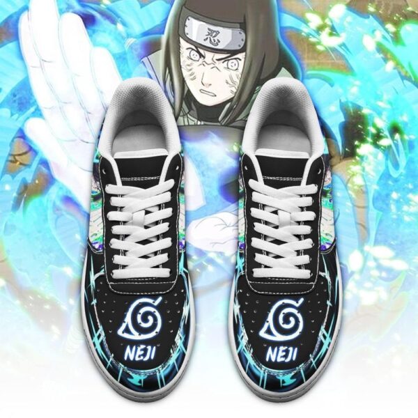Baskets Air Force 1 Neji Hyuga – Chaussures cuir (Naruto) – Image 2