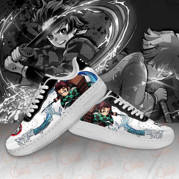 Baskets Air Force 1 Tanjiro & Zenitsu – Forme respiratoire – Demon Slayer 2 – Image 2