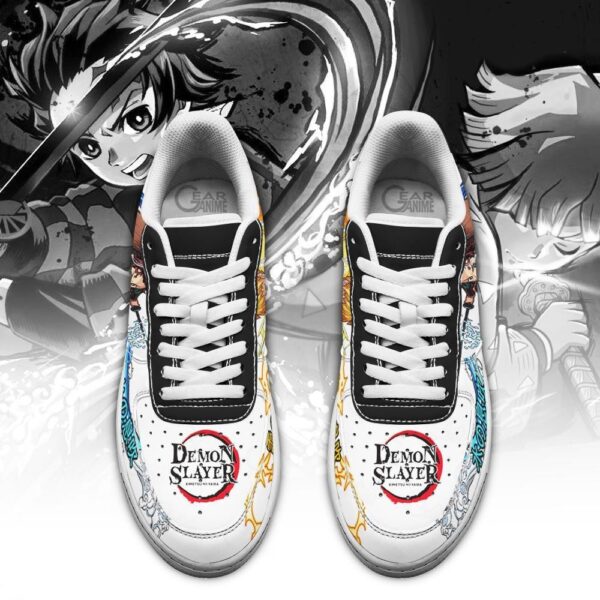 Baskets Air Force 1 Tanjiro & Zenitsu – Forme respiratoire – Demon Slayer 2 – Image 4