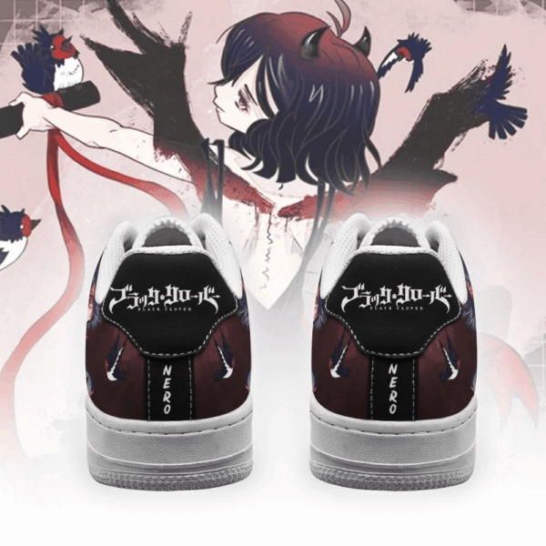 Baskets Air Force 1 Nero – Black Clover – Image 3
