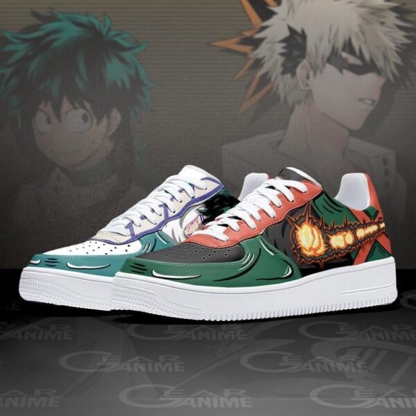 Baskets Air Force 1 Deku et Bakugo – My Hero Academia – Chaussures – Image 2