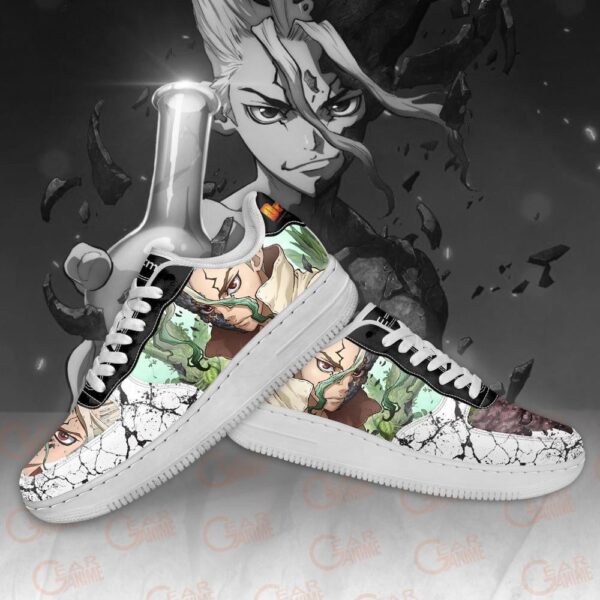 Baskets Air Force 1 Senku Ishigami – Dr. Stone – Design animé – Image 4