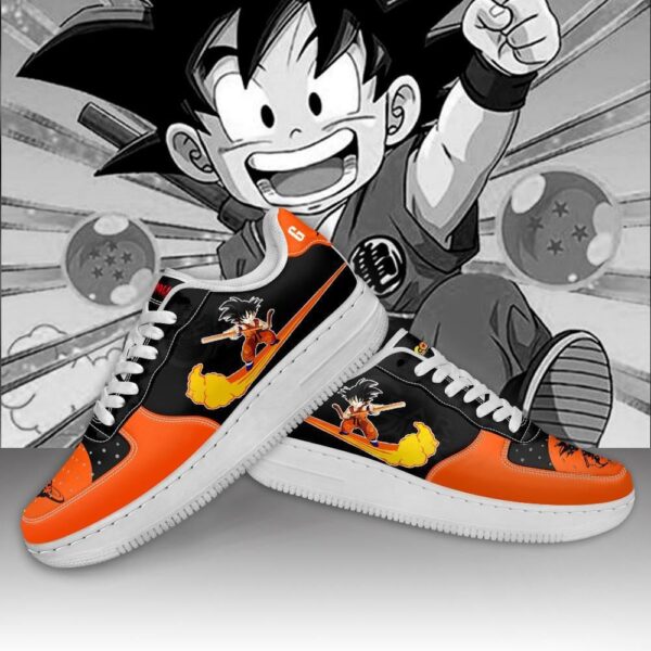 Baskets Air Force 1 Goku sur Kinto-Un – Dragon Ball – Style animé – Image 2