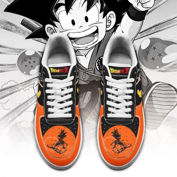 Baskets Air Force 1 Goku sur Kinto-Un – Dragon Ball – Style animé – Image 3
