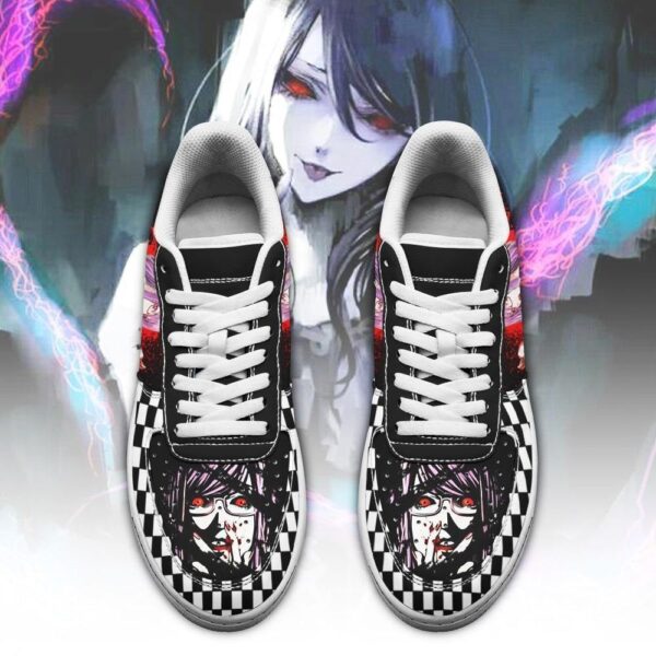 Baskets Air Force 1 Rize – Tokyo Ghoul – Motif damier – Image 2