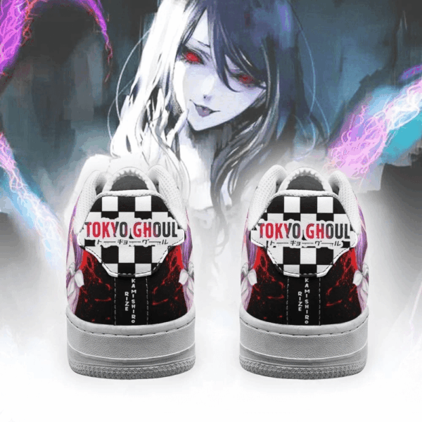 Baskets Air Force 1 Rize – Tokyo Ghoul – Motif damier – Image 3