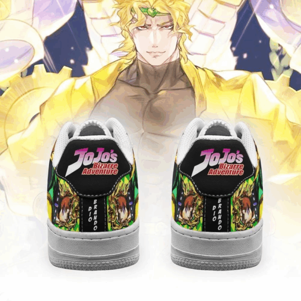 Baskets Air Force 1 Dio Brando – JoJo’s Bizarre Adventure – Cadeau fans – Image 3