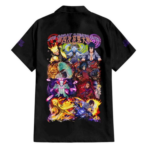 Chemise hawaïenne 4e Grande Guerre Ninja - Naruto Shippuden - Maison Otaku – Image 2