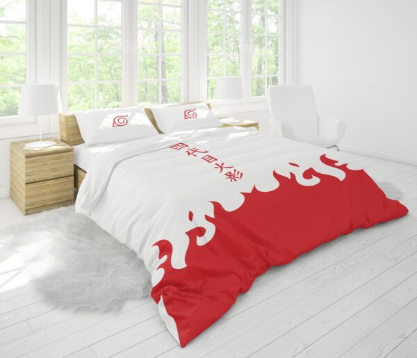 Housse De Couette Manteau du 4e Hokage Shippuden Parure de lit Ensemble De Literie – Image 2