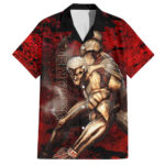 Chemise hawaïenne Titan Cuirassé – L’Attaque des Titans – Maison Otaku