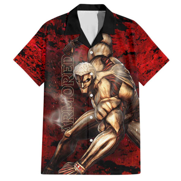 Chemise hawaïenne Titan Cuirassé – L’Attaque des Titans - Maison Otaku