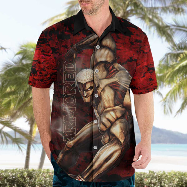 Chemise hawaïenne Titan Cuirassé – L’Attaque des Titans - Maison Otaku – Image 3