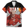 Chemise hawaïenne Titan Colossal – L’Attaque des Titans - Maison Otaku