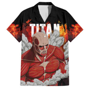 Chemise hawaïenne Titan Colossal – L’Attaque des Titans - Maison Otaku